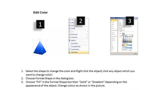 Marketing Diagram 9 Staged 3d Triangle For Process Flow Sales Diagram