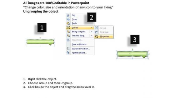 Marketing Diagram Arrow Boxes 5 Steps Sales Diagram