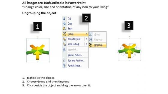 Marketing Diagram Arrows Pointing Inwards Chart 5 Consulting Diagram