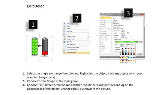 Marketing Diagram Batteries Charging And Discharging Style 1 Sales Diagram