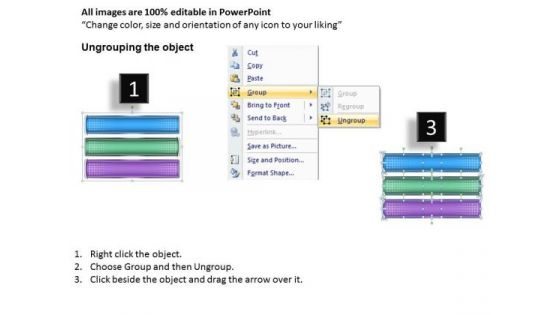 Marketing Diagram Business Textbox 3 Steps Sales Diagram