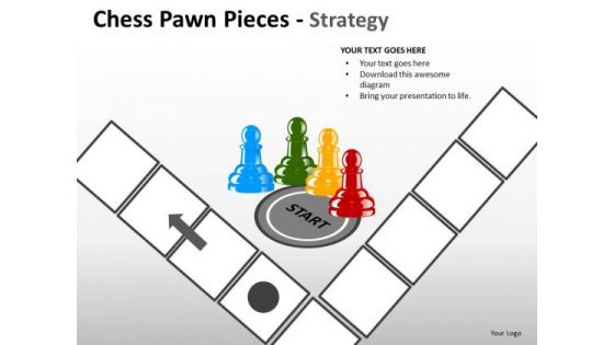 Marketing Diagram Chess Pawn Pieces Strategy Consulting Diagram