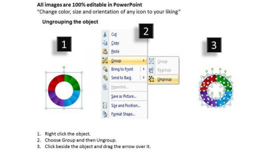 Marketing Diagram Circle Monthly Chart Consulting Diagram