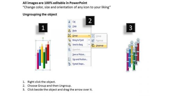 Marketing Diagram Crayons And Pencils Style 1 Business Framework Model