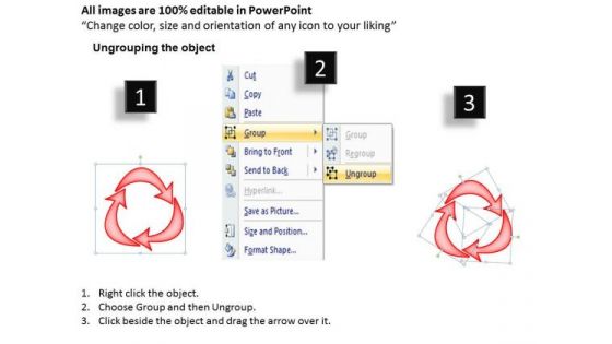 Marketing Diagram Curved Arrows Pointing Inwards Strategy Diagram