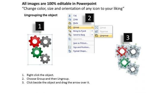 Marketing Diagram Gearwheels Sales Diagram