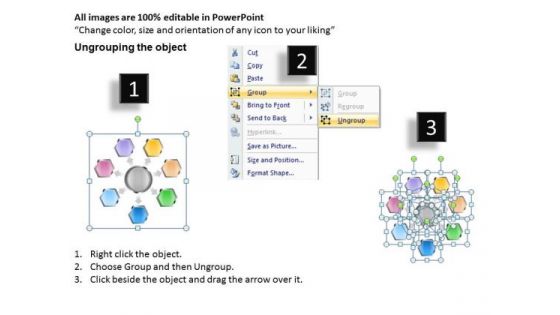 Marketing Diagram Hub And Spoke 7 Stages Sales Diagram
