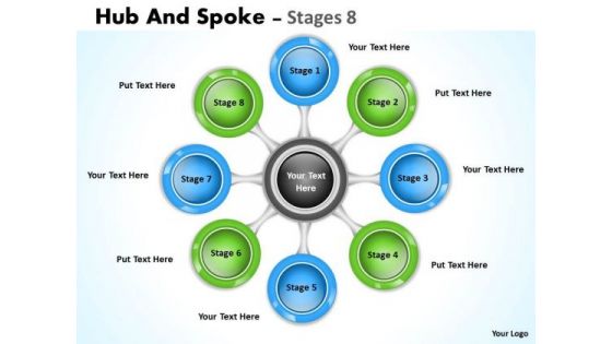 Marketing Diagram Hub And Spoke Stages Sales Diagram