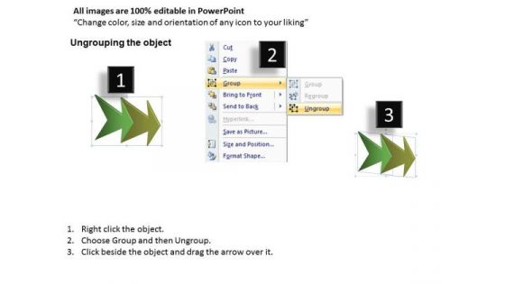 Marketing Diagram Linear Arrow Process 2 Stages