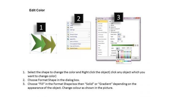 Marketing Diagram Linear Arrow Process 2 Stages