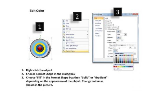 Marketing Diagram Multicolored Core Diagram With Strategy Diagram