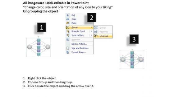 Marketing Diagram One Many One 5 Step Strategy Diagram