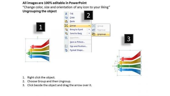 Marketing Diagram Paralle Process Arrow 4 Step Strategy Diagram
