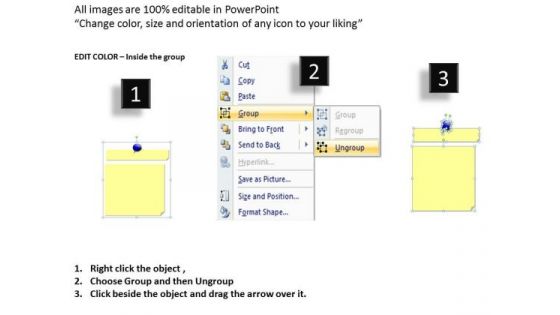 Marketing Diagram Post It Notes Style Strategy Diagram