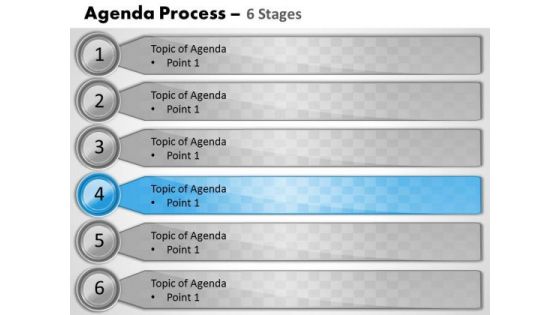 Marketing Diagram Six Staged Business Agenda Consulting Diagram