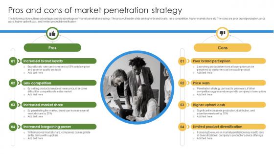 Marketing Growth Strategy To Pros And Cons Of Market Penetration Strategy SS V