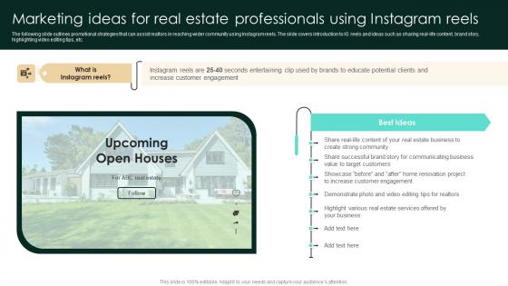 Marketing Ideas For Real Estate Professionals Using Instagram Reels Strategic Real Estate Formats Pdf Marketing Ideas For Real Estate Professionals Using Instagram Reels Strategic Real Estate Formats Pdf
