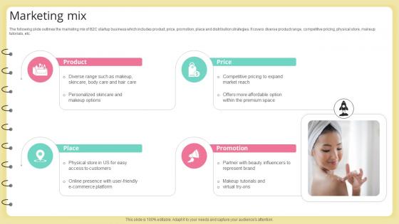 Marketing Mix Skincare Startup GTM Strategy GTM SS V