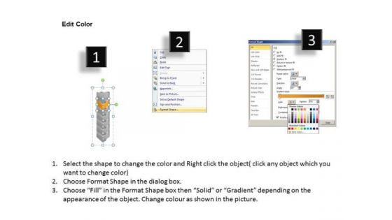 Marketing PowerPoint Template Arrow 7 Stages 1 Business Management Graphic