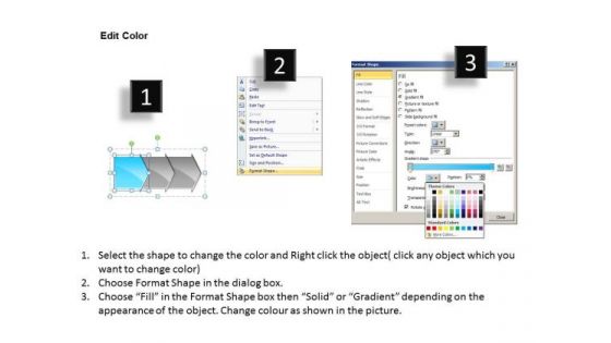 Marketing PowerPoint Template Arrow Process 3 Stages Business Plan Business Design