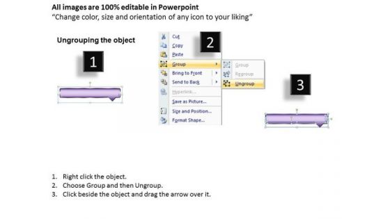 Marketing PowerPoint Template Sequential Process Using Rectangular Arrows Graphic
