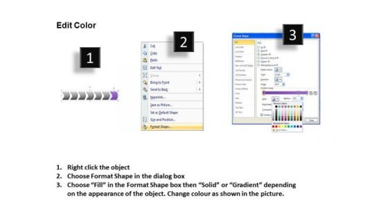 Marketing PowerPoint Template Seven Steps Non Linear Presentation Process Business Image