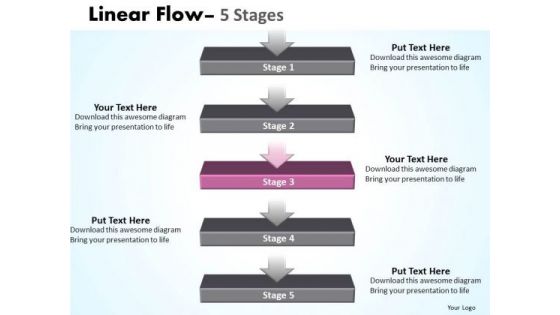 Marketing Ppt Background Hierarchical Model Of 5 State Diagram 4 Graphic