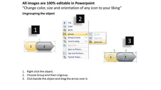 Marketing Ppt Linear Equations PowerPoint Arrow 2 Stages Business Plan Image