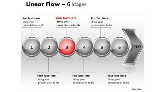 Marketing Ppt Template Continuous Illustration Of 6 Issues Business Plan PowerPoint 4 Design