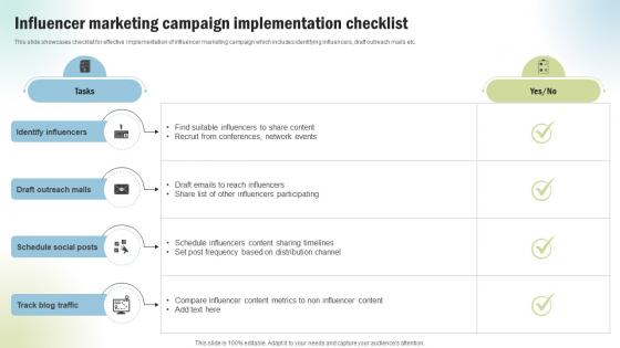 Marketing Project Performance Benchmarking Influencer Marketing Campaign Implementation CRP SS V