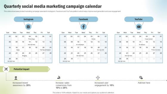 Marketing Project Performance Benchmarking Quarterly Social Media Marketing CRP SS V