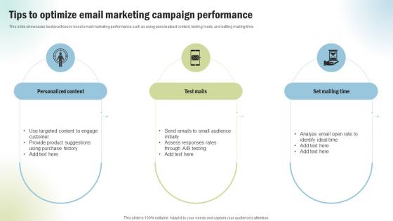 Marketing Project Performance Benchmarking Tips To Optimize Email Marketing CRP SS V Marketing Project Performance Benchmarking Tips To Optimize Email Marketing CRP SS V
