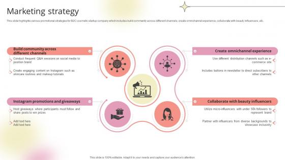 Marketing Strategy Beauty Product Company Go To Market Strategy GTM SS V