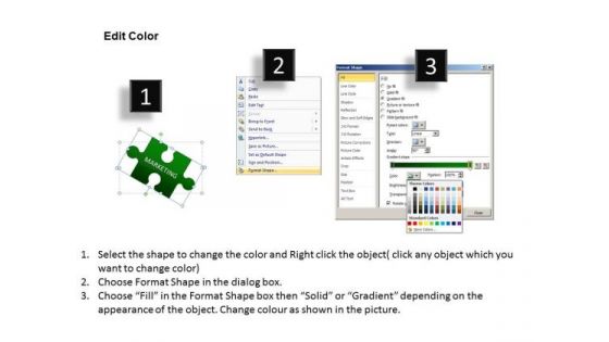 Marketing Strategy Puzzle PowerPoint Slides Editable Ppt Templates