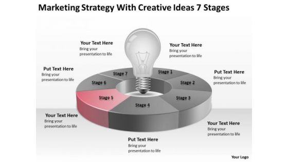 Marketing Strategy With Creative Ideas 7 Stages Ppt Fitness Business Plan PowerPoint Templates