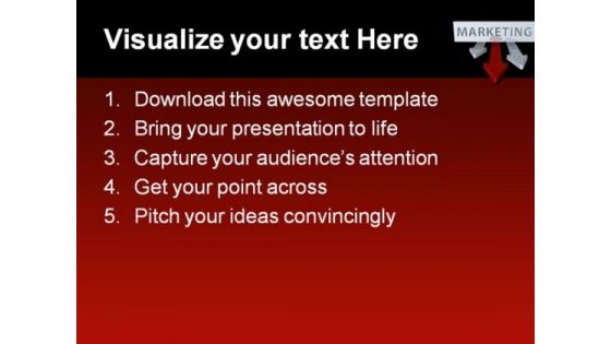 Marketing Target PowerPoint Template 0610