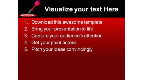 Marketing Target Winner Business PowerPoint Themes And PowerPoint Slides 0811