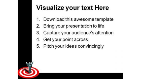 Marketing Target Winner Success PowerPoint Themes And PowerPoint Slides 0811