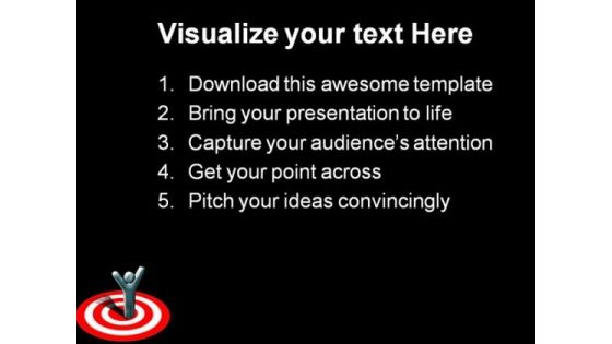 Marketing Target Winner Success PowerPoint Themes And PowerPoint Slides 0811