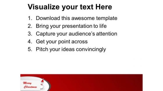 Marry Christmas Concept Snowman PowerPoint Templates Ppt Backgrounds For Slides 0413