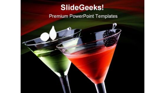 Martini Food PowerPoint Templates And PowerPoint Backgrounds 0411