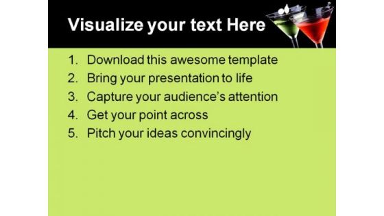 Martini Food PowerPoint Themes And PowerPoint Slides 0411
