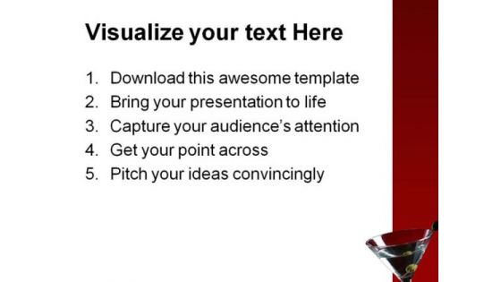 Martini Lifestyle PowerPoint Templates And PowerPoint Backgrounds 0611