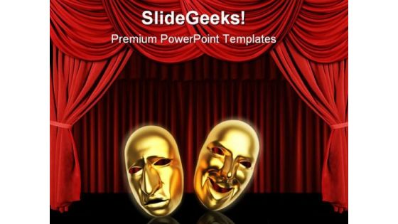 Masks Entertainment PowerPoint Templates And PowerPoint Backgrounds 0811