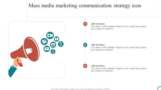Mass Media Marketing Communication Strategy Icon Rules Pdf
