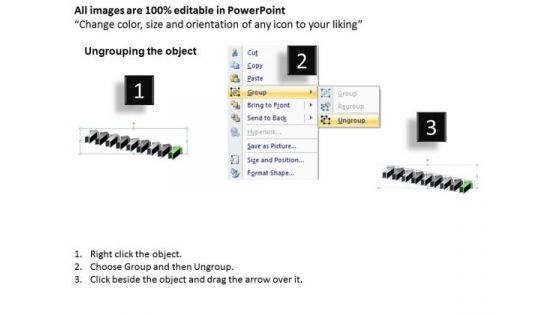 Massively Parallel Processing 9 Stages Arrow Data Diagram PowerPoint Slides