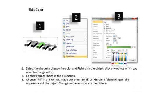 Massively Parallel Processor 3d Five Concepts Arrow Flow Diagram PowerPoint Templates