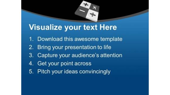 Mathematical Sign Representation PowerPoint Templates Ppt Backgrounds For Slides 0313