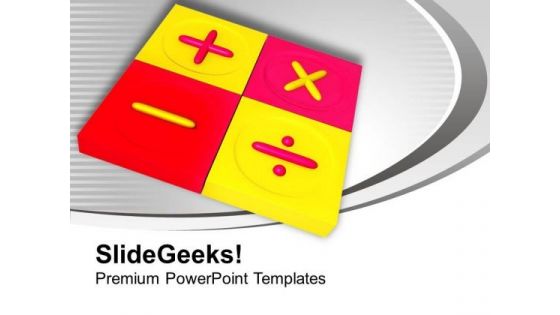 Mathematical Symbol With All Signs PowerPoint Templates Ppt Backgrounds For Slides 0313