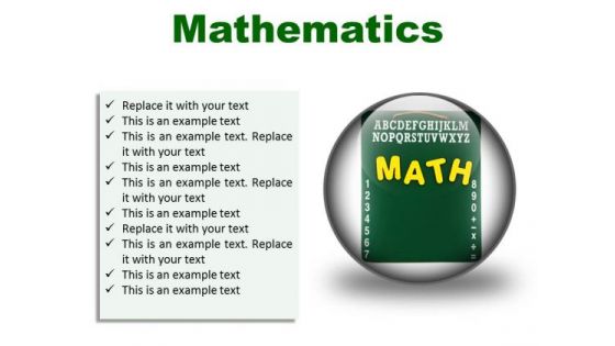 Mathematics Education PowerPoint Presentation Slides C